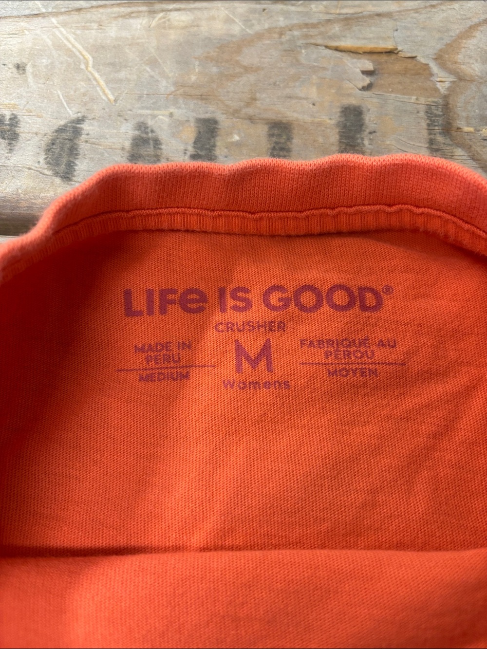 Life Is Good Orange Crusher‎ Tee with Sunrise Graphic Size Medium - Picture 4 of 6